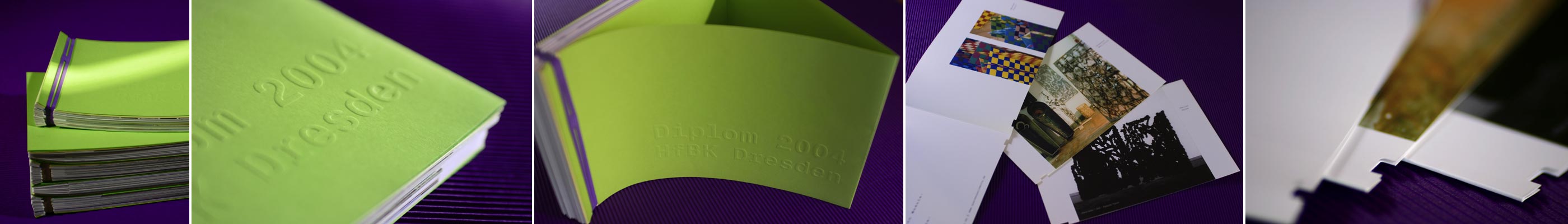 Katalogestaltung für HfBK Dresden Diplom 2004